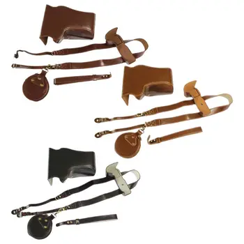 

Anti-Scratch PU Leather Camera Bag Protective Cover Carrying Handbag Case with Shoulder Strap for Canon EOS RP Camera Accessory