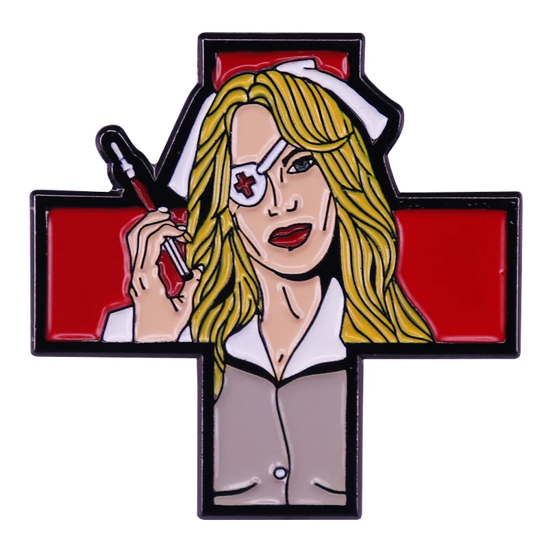 Kill Bill Vol. 1 Elle Driver Nurse Outfit Lapel Pin Tarantino Cult Movie Fans Wonderful Collection.JPG