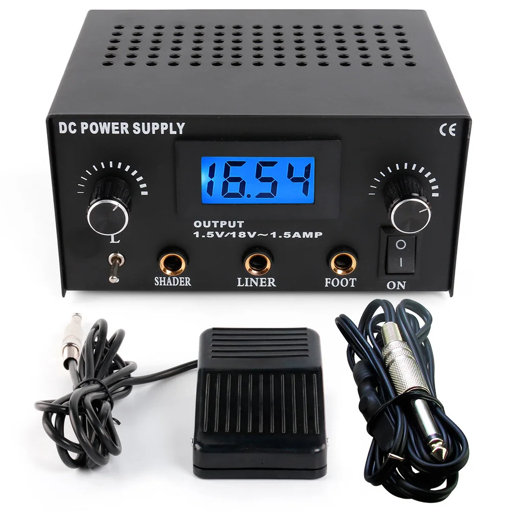 

Stigma Tattoo Machine Power Supply Footswitch Profession Tattoo Power Supply Set Only Pedal Threaded Tattoo Equipment