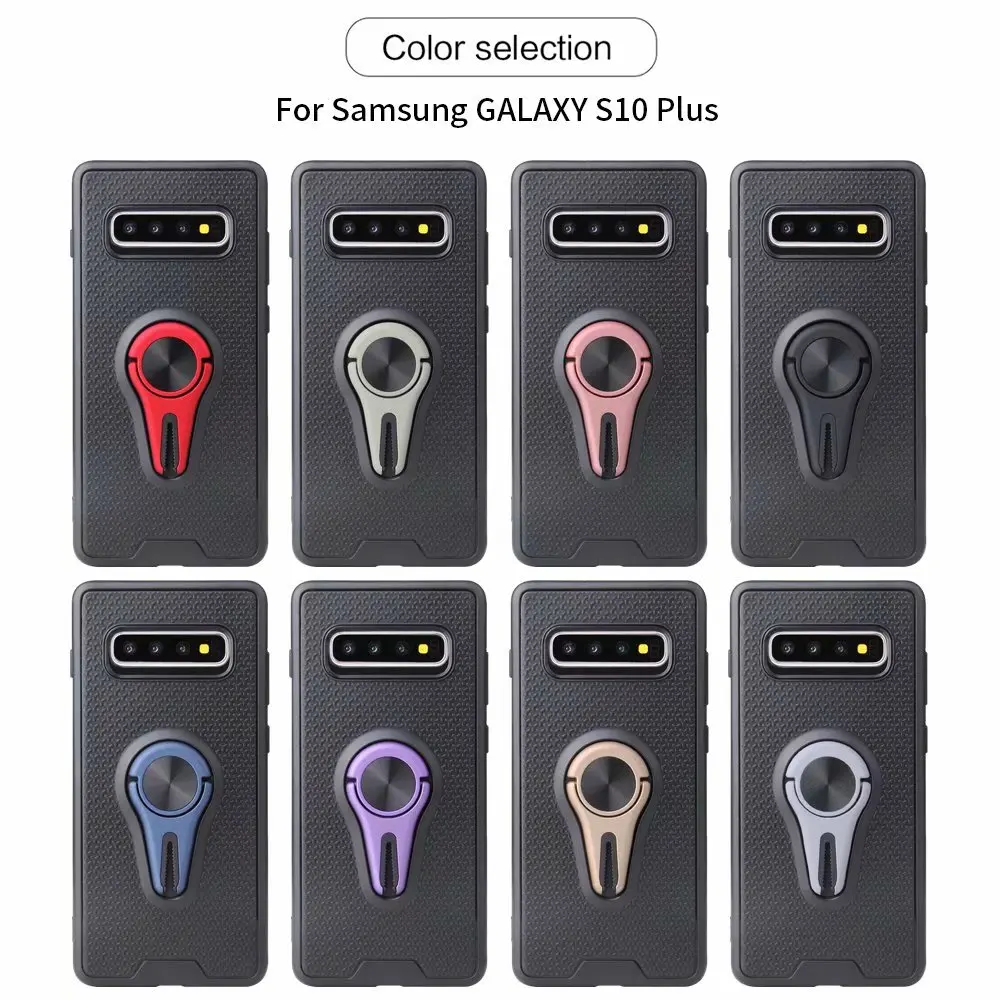 Для samsung galaxy S10 S9 S8 Plus мягкий силиконовый чехол с подставкой ударопрочный для note 10 8