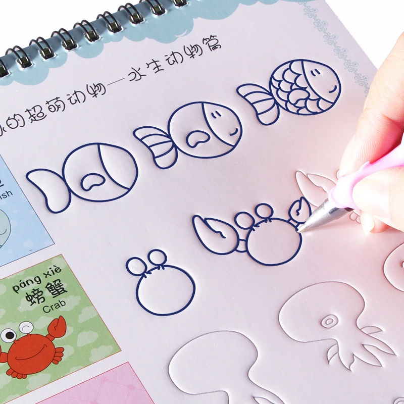 Download Creative Groove Animal Vegetable Plant Cartoon Baby Drawing Book Coloring Books For Kids Children Painting Libros Age 3 9 Supply Arts Photography Aliexpress