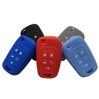 

Rubber Car Key Case Cover For Chevrolet Malibu E Camaro Cruze Equinox Sonic Volt AVEO GMC Terrain Bumblebee Impala Key Cover Cap
