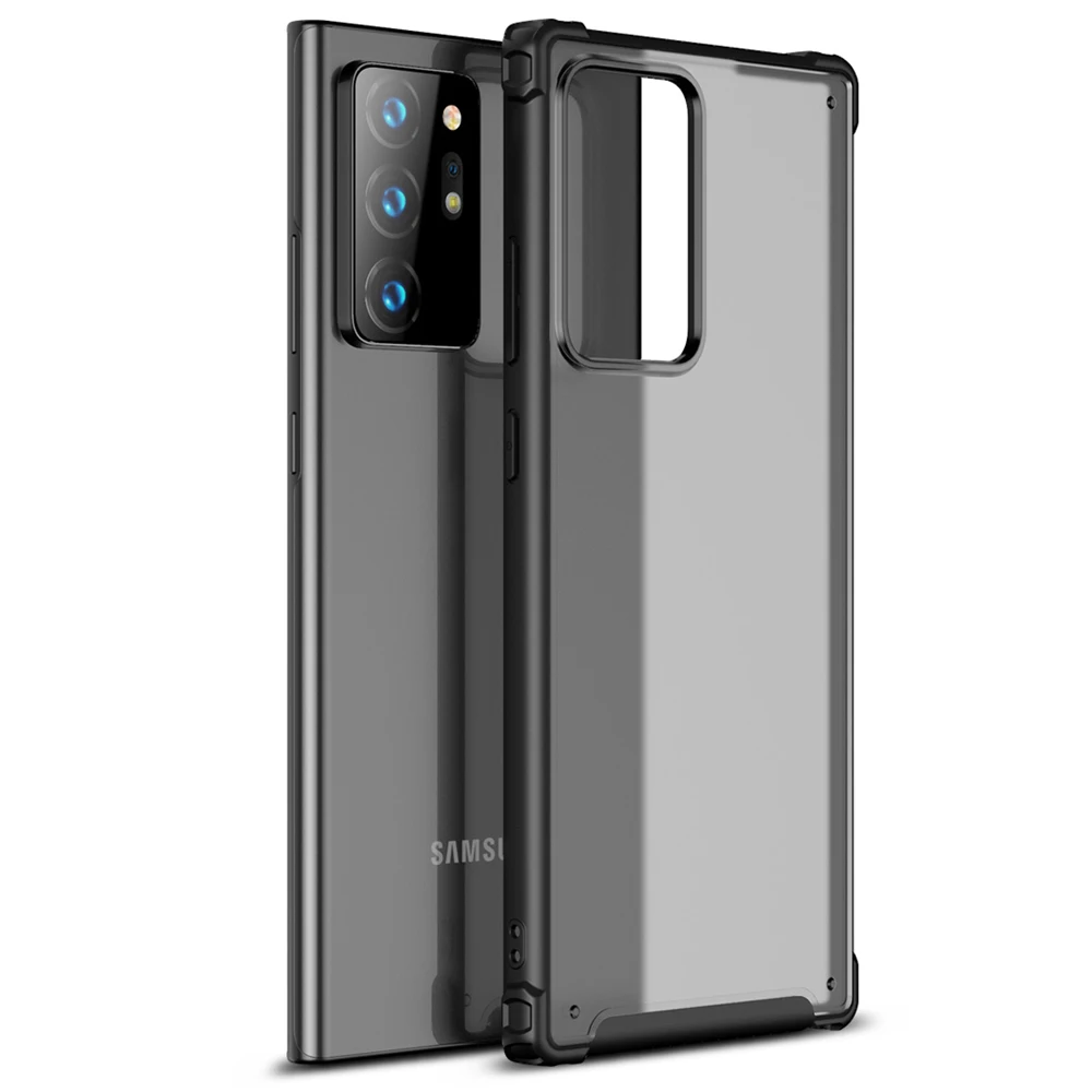

Чехол для Samsung Galaxy Note 20 Plus, мягкая силиконовая рамка, матовый противоударный Прозрачный жесткий чехол для Samsung Note 20 Coque