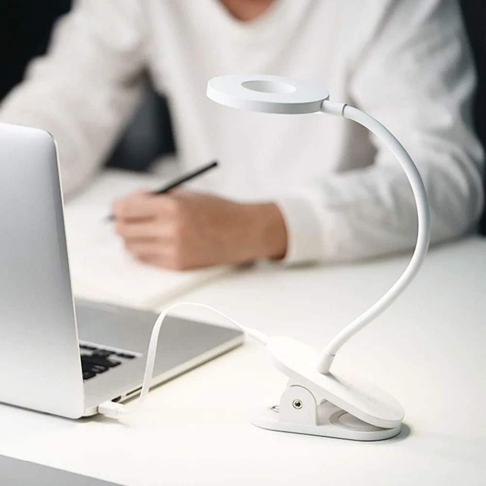 Tanie Xiaomi yeelight led na biurko lampa mocowana na klips lampka nocna USB akumulator 360 stopni regulowana ściemniająca lampa do sypialni