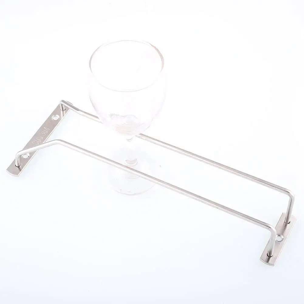 

28cm/11" Wine Glass Rack Under Cabinet Hanging Stemware Holder Hanger Shelf Bar*