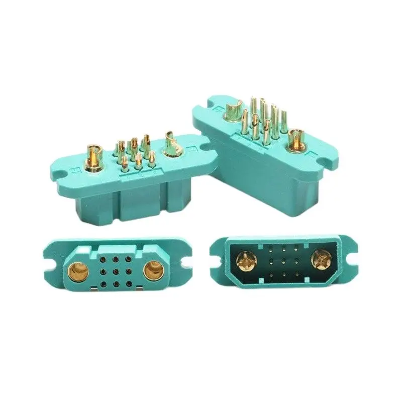 2Pairs 9+2 Connector Turbine Engine Plug Quick Release Solder Socket JX-9 Female Male Adapter for RC Model Boat Cars Accessories
