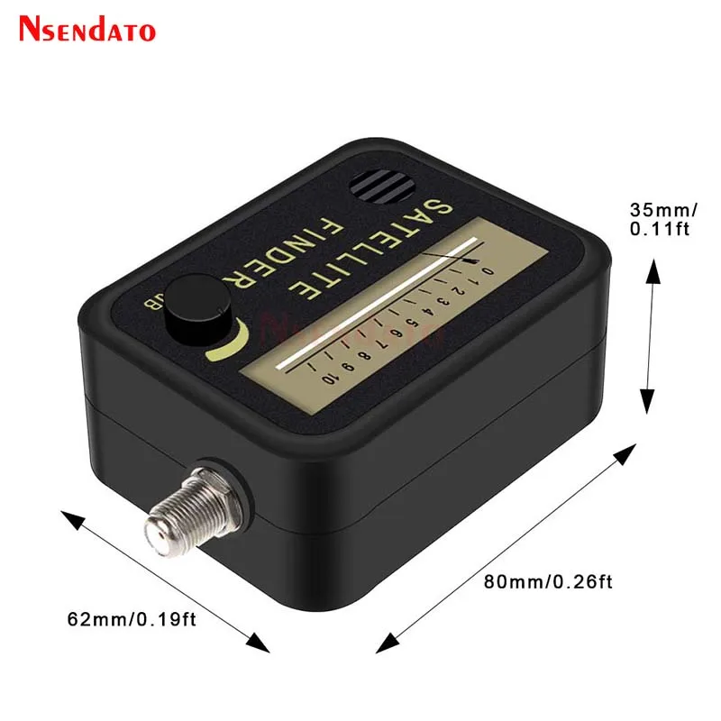 Original satfinder buscador de satélite alineación medidor de señal Receptor para plato LNB TV Direc Digital amplificador de señal Sat Finder - Imagen 5