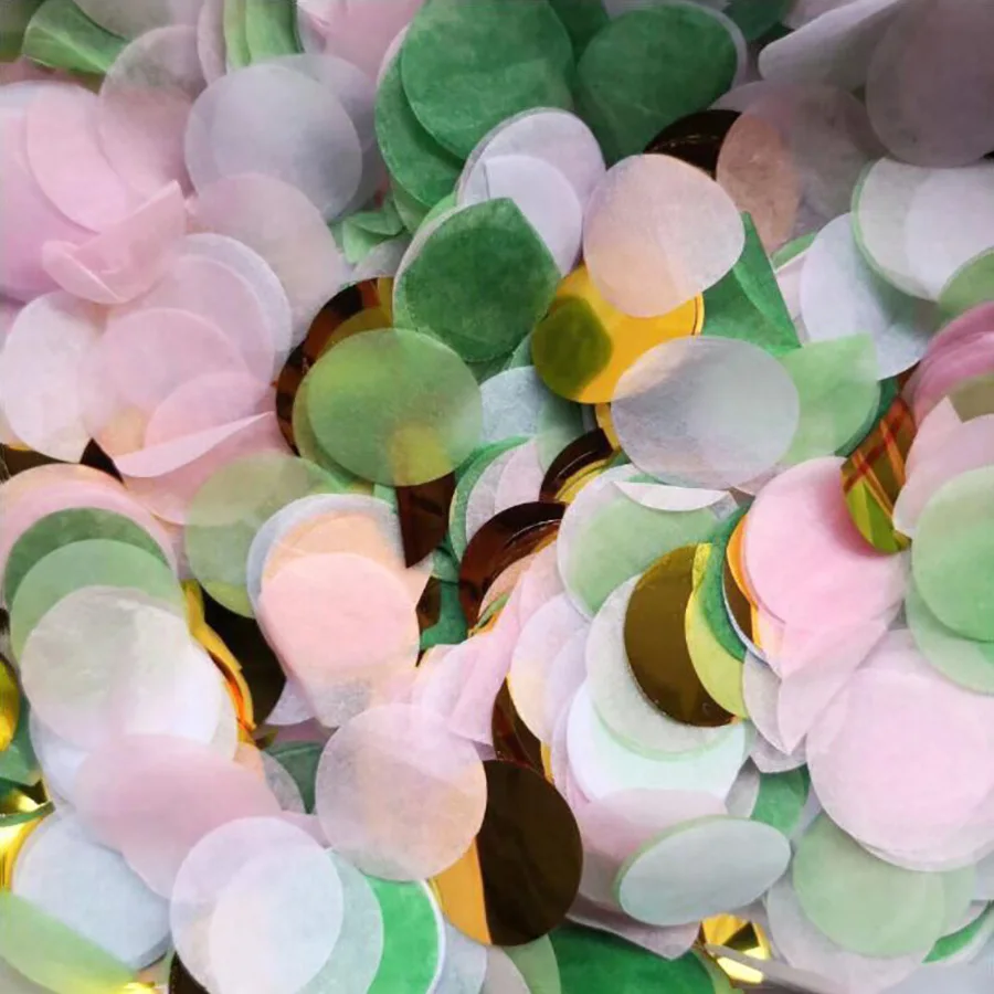 Яркий Золотой конфетти 1 5 см 10 лампочек украшения для первого дня рождения