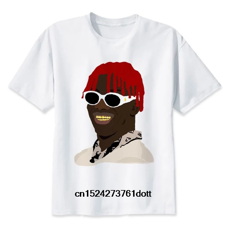 Футболка Lil Uzi Vert мужская летняя футболка с принтом для мальчиков аниме брендовая