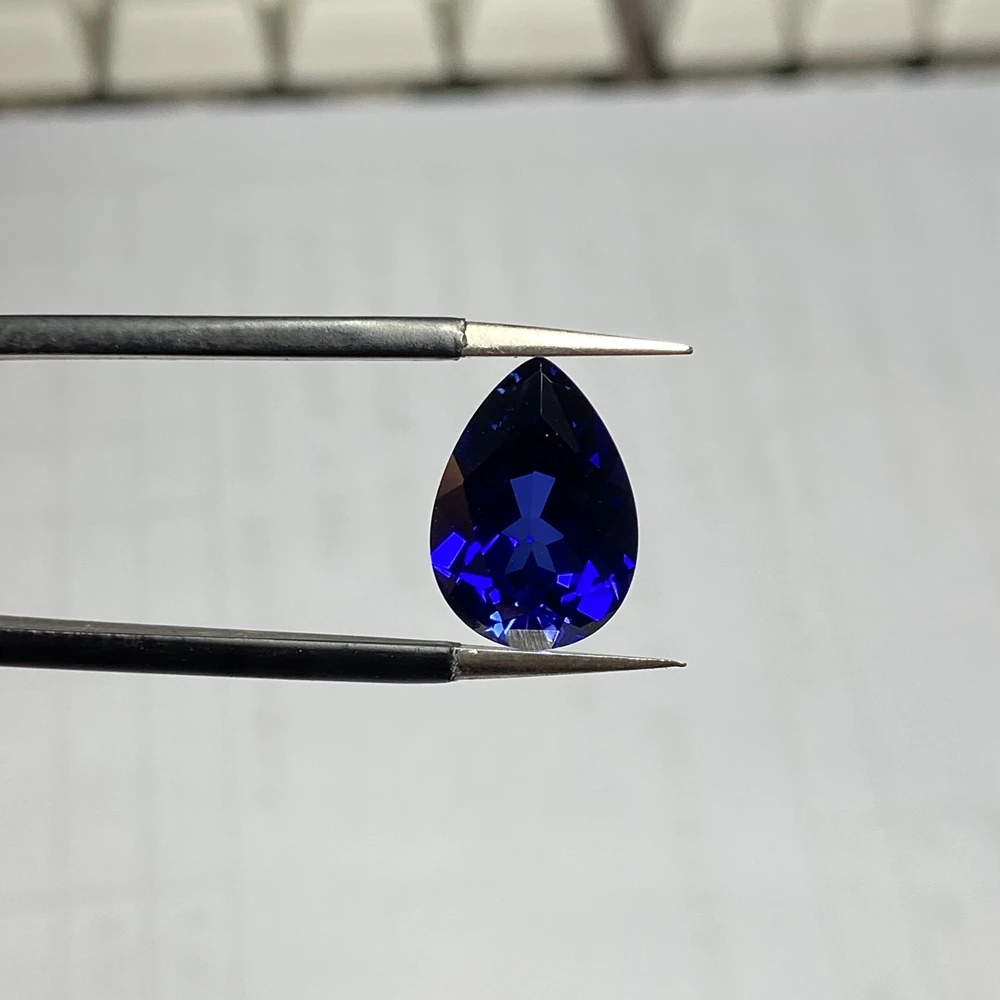 10x14mm Pear Shape 5A Quality 6 Carat Drop Loose Gemston Corundum Royal Blue Sapphire