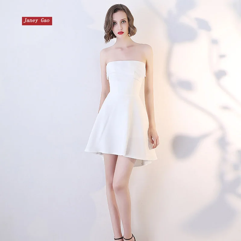 JaneyGao short prom dress