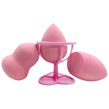 Красочная Капля воды Тыква конической формы косметическое затяжное основание спонж для пудры пуховка инструменты 1 шт. пуф для макияжа+ кронштейн