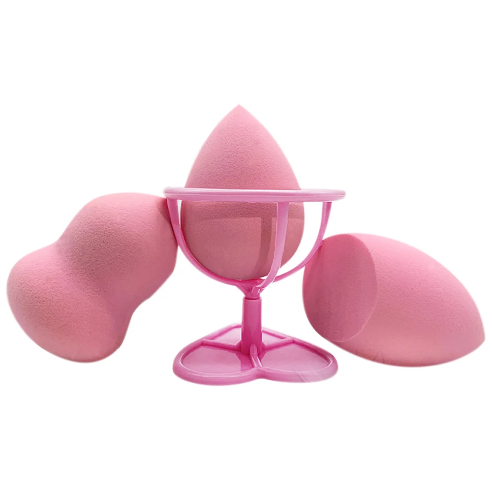

Colorful Water Drop Gourd Bevel Shape Cosmetic Puff Foundation Makeup Sponge Powder Puff Make Up Tools 1pcs Makeup Puff+Bracket