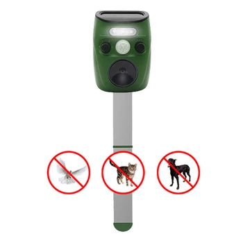 

Solar Ultrasonic Repeller Deterrent Pest Cat Dog Fox Deterrent Solar Powered Scarer Repellent Outdoor Garden Tool