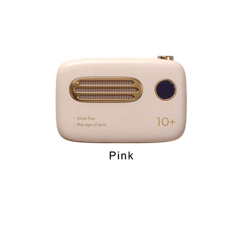 

Retro Portable Battery 10000mah Fast Charging Mobile Power Bank Cute Radio Shape Dual Input Output External Battery Double USB