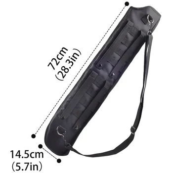 

Wearable Oxford Cloth Arrow Pot Archery Multifunctional Cylinder Arrow Durable Oxford Cloth Backbag Arrow Pot Gathering Bag