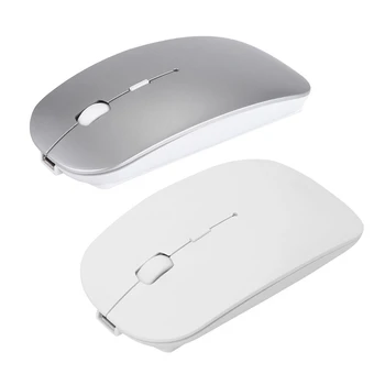 

2Pcs Rechargeable Bluetooth Wireless 4.0 + 2.4G Dual Mode 2 in 1 Charging Mouse 1600 Dpi Ultra-Thin Ergonomic Portable Optical M