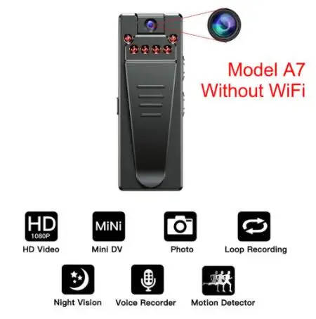 Мини-камера A12 HD1080P wifi камера для тела камера s запись ночного видения P2P Обнаружение движения DVR Запись автомобильная видеокамера CAM