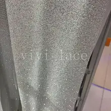 5 ярдов mm003# серебряная пудра ручная печать клееная сетка с блестками сетка кружевная ткань для пиления br свадебное платье