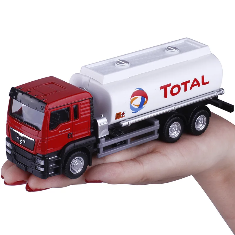 MAN Oil Tank Truck Gifts For Boys Simulation Exquisite Diecasts & Toy Vehicles RMZ city Car Styling 1:64 Alloy Collection Model 5