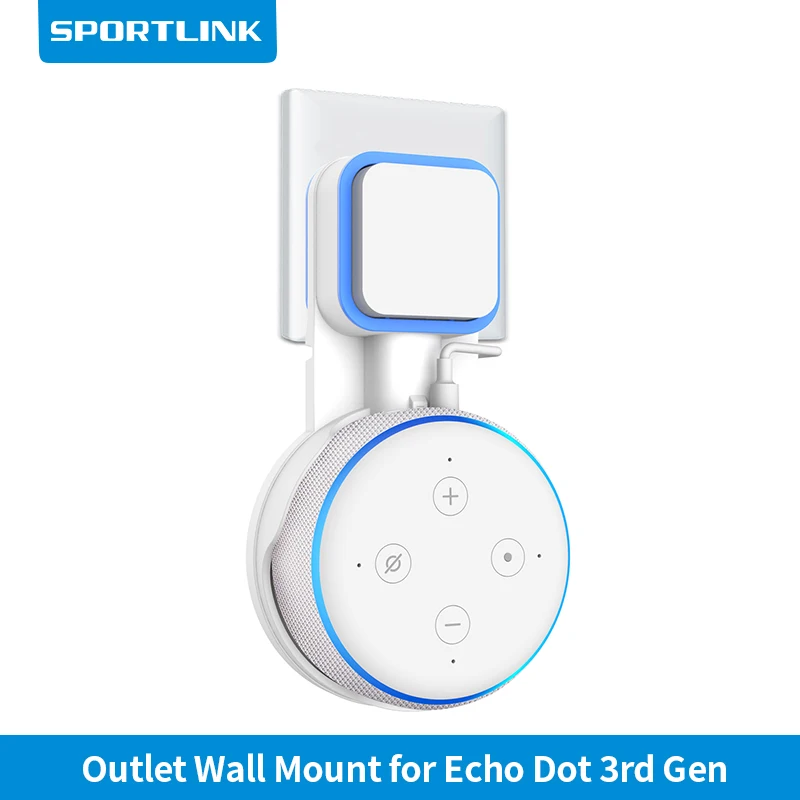 Outlet Hanger Stand Outlet Wall Mount Holder Base  for Echo Dot 3rd Generation 