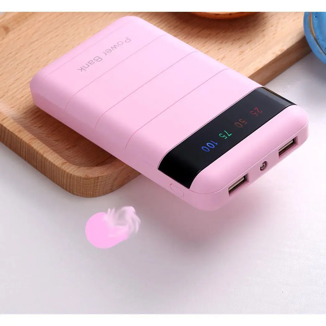 Портативное зарядное мини-устройство power bank 10000 мАч Мобильная Внешняя батарея Flash Light power bank Poverbank для Xiaomi iPhone samsung