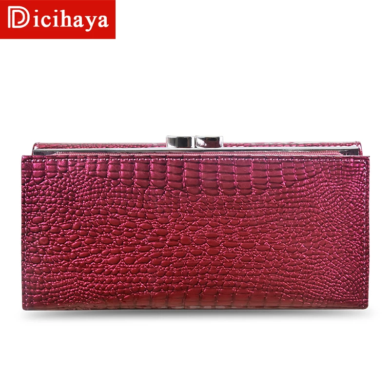 DICIHAYA кошелек, женские кошельки, новинка, модные женские кошельки из натуральной кожи, женские длинные кошельки, органайзер, кошелек для монет, клатч, сумка для телефона