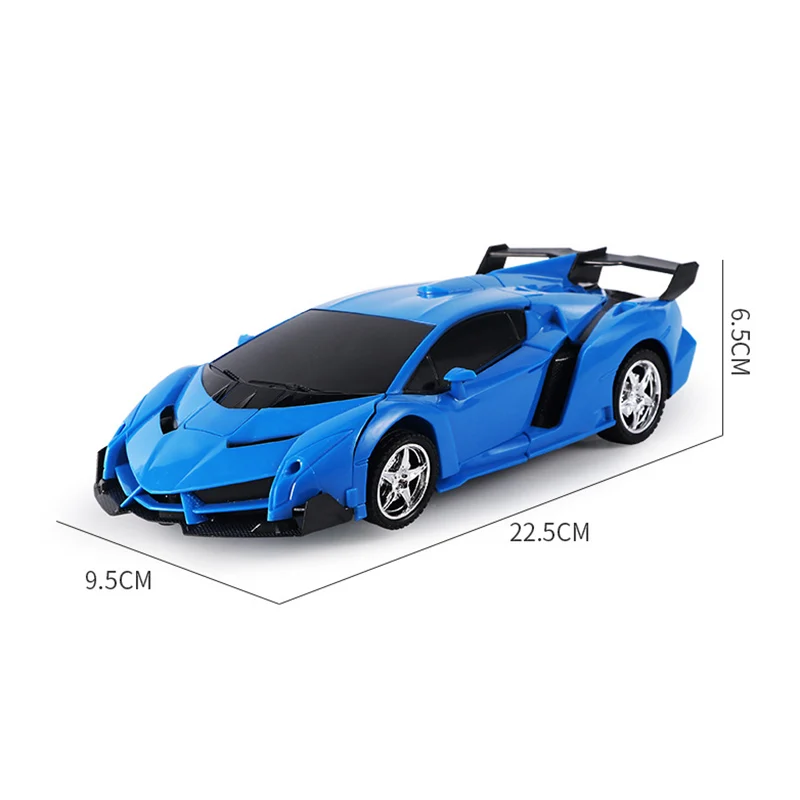 2In1 RC Car Model Transformation Robots Remote Control Deformation Sports Vehicles Kids Toy Birthday Gift for Boys Children Y146