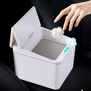 

Automatic Touchless Trash Can Kitchen Sensor Induction Motion Wide Opening Eco-friendly Sensor IntelligentGarbage Car Waste Bin