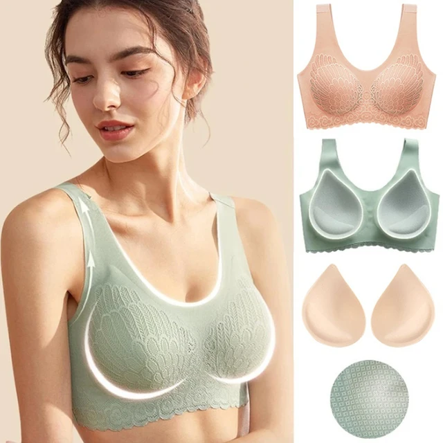 3PCS/lot Latex Seamless Bra Women Push Up Underwear Cooling Gathers Latex 4.0 Female Intimate Plus Size Comfortable Bralette 1