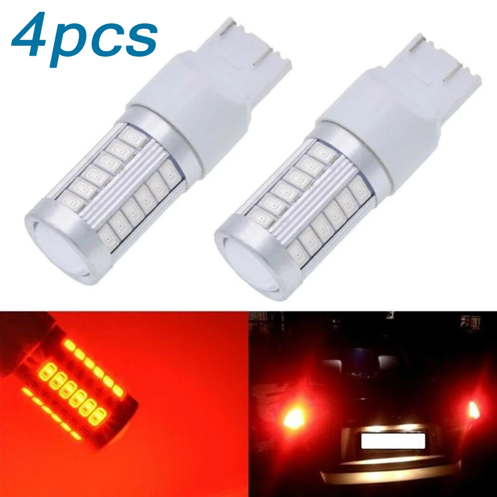 

4pcs T20 W21/ 7440 / 7430 5W 800LM 5630 33SMD LED Auto Car Backup Reverse LED Light Bulbs car accessories