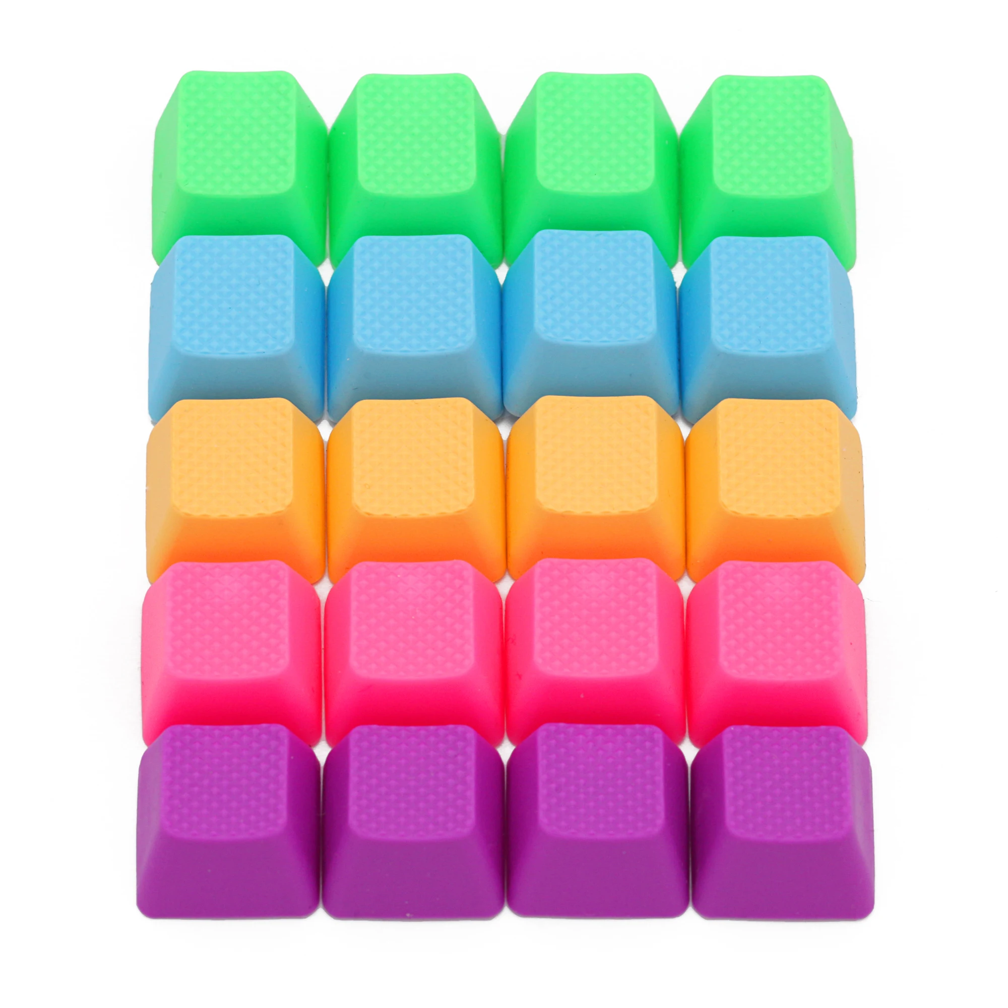 Taihao-conjunto de Teclado de Borracha para Jogos Double-shot Cereja mx Perfil Oem 20-teclas Magenta Roxo Neon Verde Amarelo Azul Claro