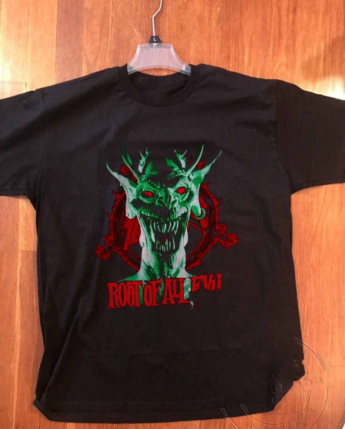 Slayer T Shirt Root of All Evil Men's Fashion Short Sleeves Cotton Tops Clothing Black | Мужская одежда