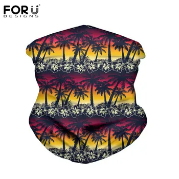 

FORUDESINGSTropical Palm Tree Ocean Wave Pattern Unisex Outdoor Anti-dust Seamless Magic Scarf Face Cares Cycling Ski Bandanas