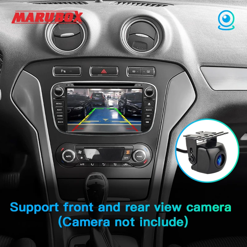 Автомобильный DVD плеер для Ford Focus 2 Mondeo 4 S MAX подключения 2007 2013 Marubox 7A600PX5 Din 7 дюймов 8
