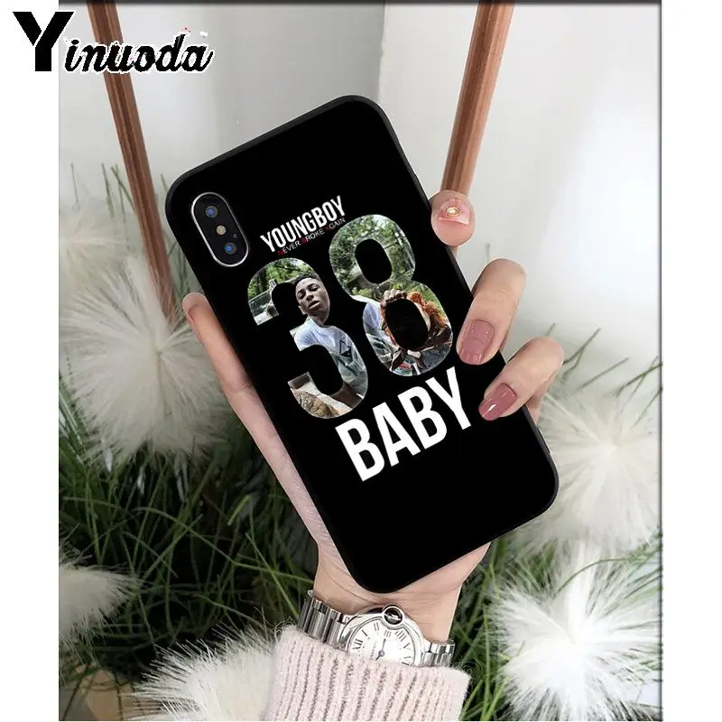 A8 Yinuoda Youngboy Never break снова черный ТПУ мягкий чехол для телефона Apple iPhone 8 7 6 6S Plus X XS MAX 5 5S SE XR чехол - Цвет: A8