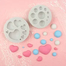 

Semicircle Pearl Heart Silicone Mold Jewelry Accessories Diy Necklace Earring Pendant Handmade Decoration Epoxy Resin Mold