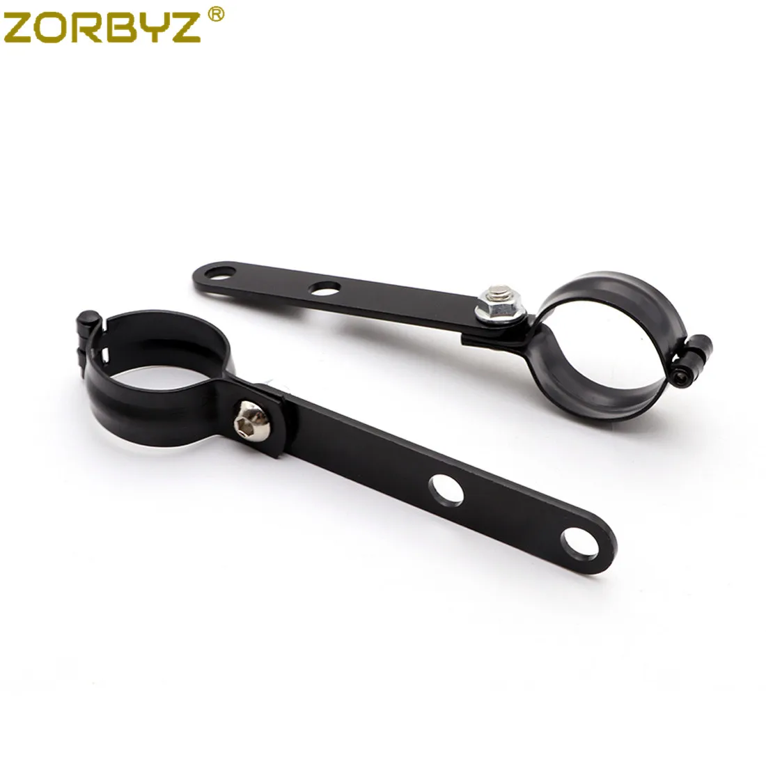 ZORBYZ 39 мм 41 мм черный металлический Регулируемый индикатор фары монтажный вилка кронштейн для Кафе Гонщик Поплавок Чоппер на заказ