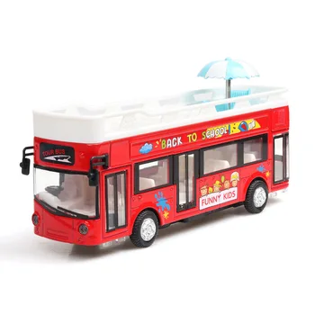 

Alloy Pull Back London Bus Model Outdoor Bus Sight Seeing City Travel 1:32 Model Car Bus Model Speelgoed Auto Toys for Children