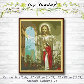 

Religious figure Jesus Christian decor painting 14CT 11CT counted cross stitch kits embroidery sets Needlework Sets Home decor