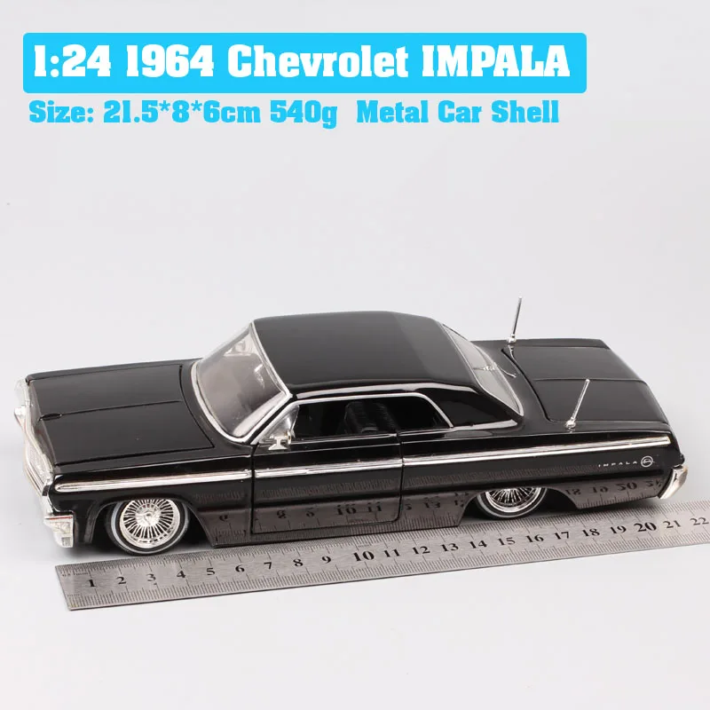 Детская 1/24 масштабная большая классика Jada 1964 chevrolet IMPALA литая модель игрушечного автомобиля chevy sports coupe Авто модель автомобиля реплики хобби