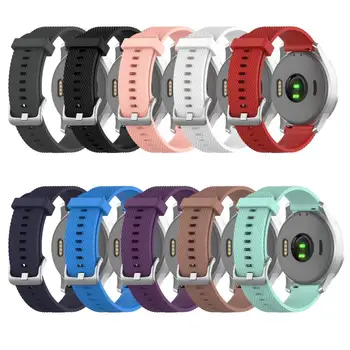 

18mm silicone Watch Strap for Garmin vivoactive4S loop strap watch skin straps Smart sport Watch band Muiticolor Accessories