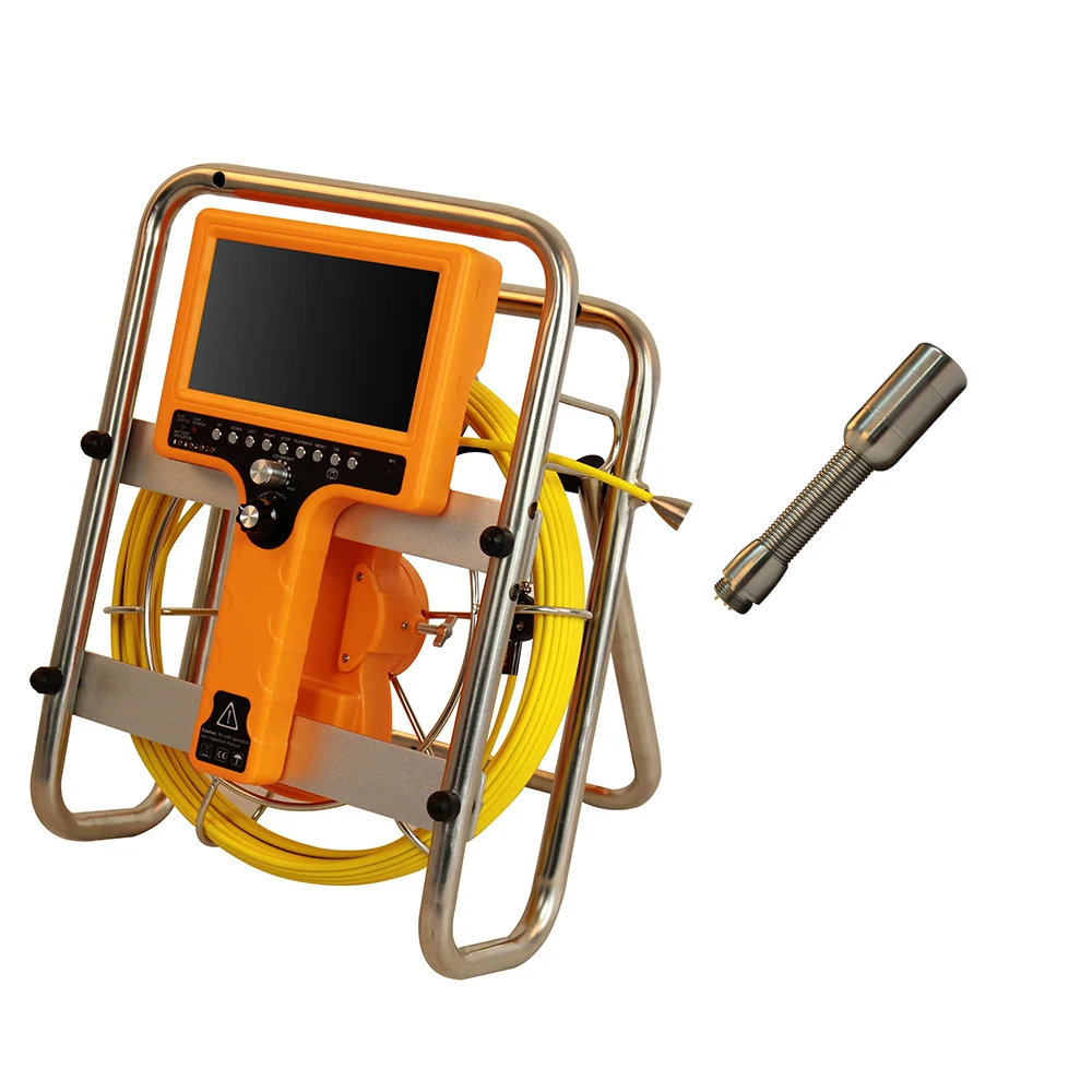 

Underground Pipeline Inspection Camera Portable Drain Sewer Endoscope Meter Counter Recording Snake Borescope 20m Cable