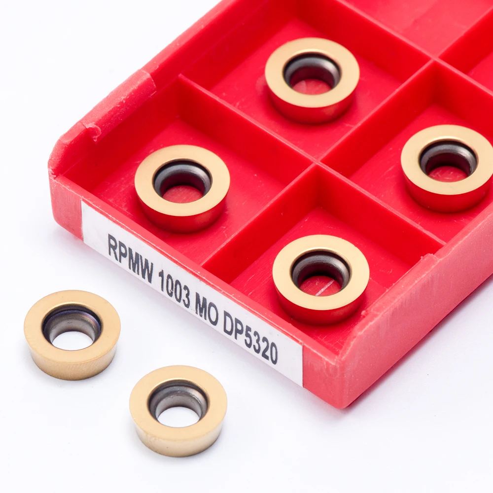 

10 Pcs RPMW1003 MO DP5320 DP5420 Carbide Inserts Lathe Cutter Turning Tool RPMW 1003 DP 5320 5420 CNC Tungsten Machine Cutting