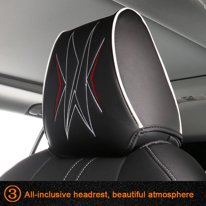 Чехлы для автомобильных сидений, набор кожаных чехлов для Toyota RAV4 Hybird XA50,-Н. В., чехол для автомобиля, Стильный чехол для сидений, подушка, аксессуары для интерьера