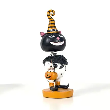 

Halloween Props Decorations Three-dimensional Shaking Head Dolls Figurine Ornaments Resin Home Crafts