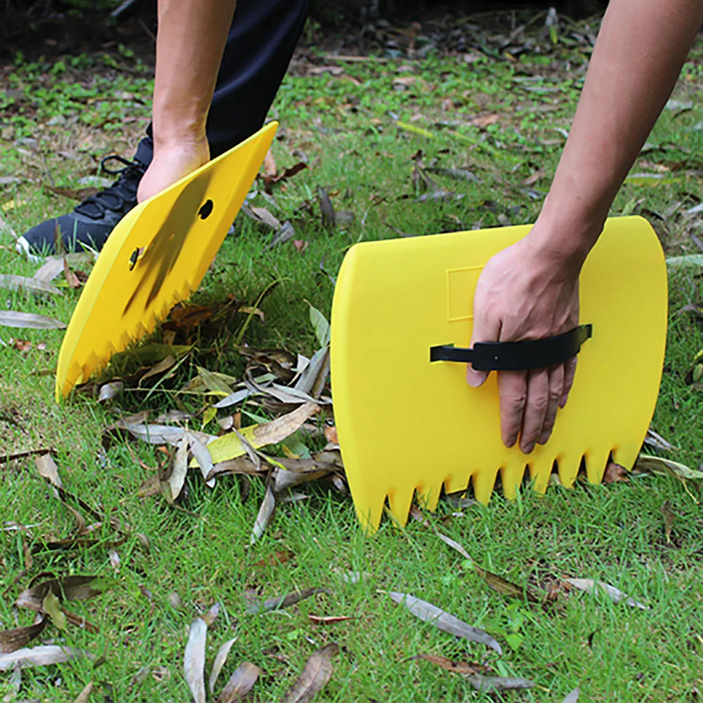 1 пара инструментов для сбора двора ручные грабли для мусора листья лист совок подберите обрезку трава портативный Сад Чистка газон