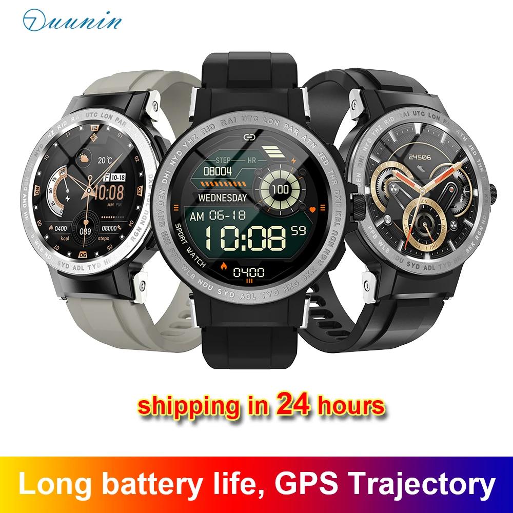 

OTUUNIN E19 Long Battery Life Sports Waterproof Heart Rate Sleep Monitoring GPS Trajectory Self-defined Dial Calls Reminder Simi