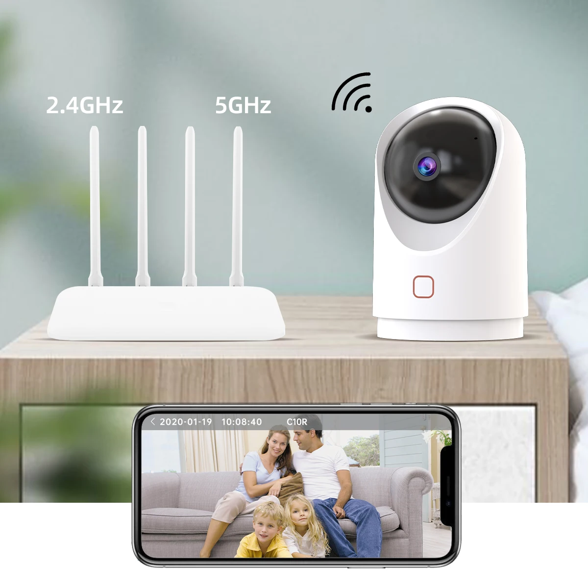 wifi cctv camera Lenovo 5MP Smart IP Camera 1920P Surveillance Camera 2.4 5G Wifi CCTV Camera Baby Monitor Cruise Monitoring Indoor Home Security best wireless camera system