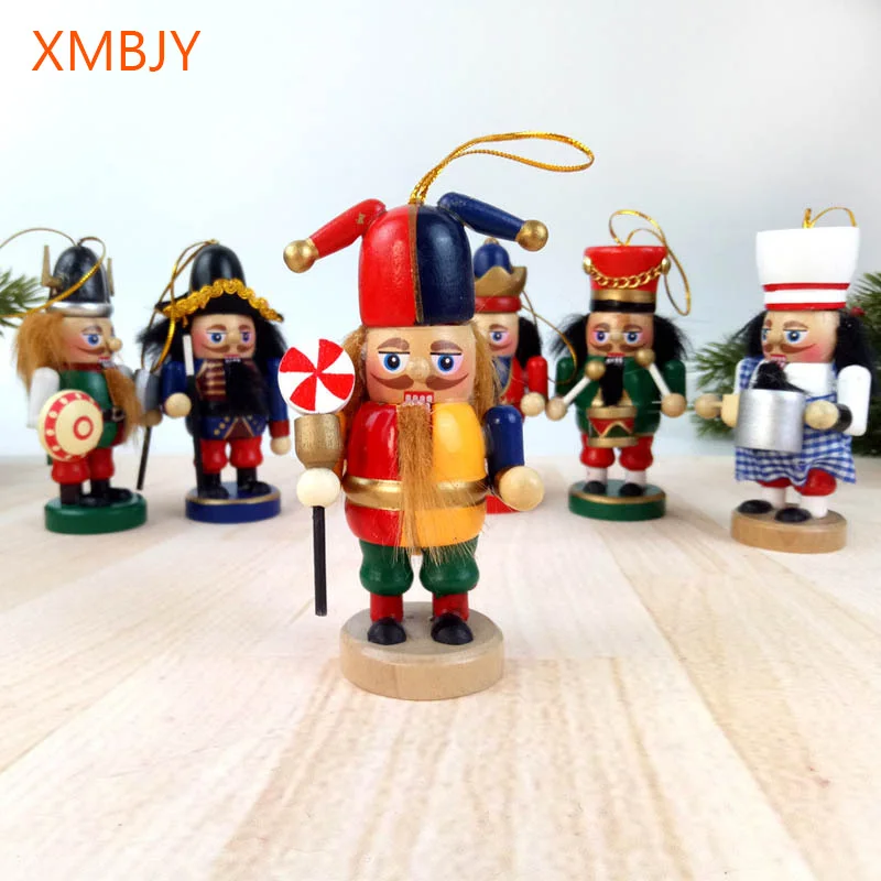 

Free Shipping Christmas Decorations Cute Clown 10CM Nutcracker Puppets Desktop Decoration Ornaments Christmas Gifts